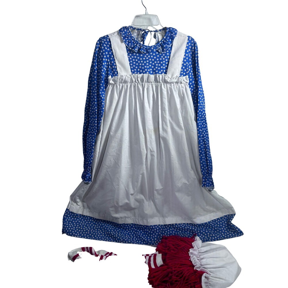 Simon/Schuster Raggedy Ann Costume Adult Dress Pinafore Red Yarn Hair Women